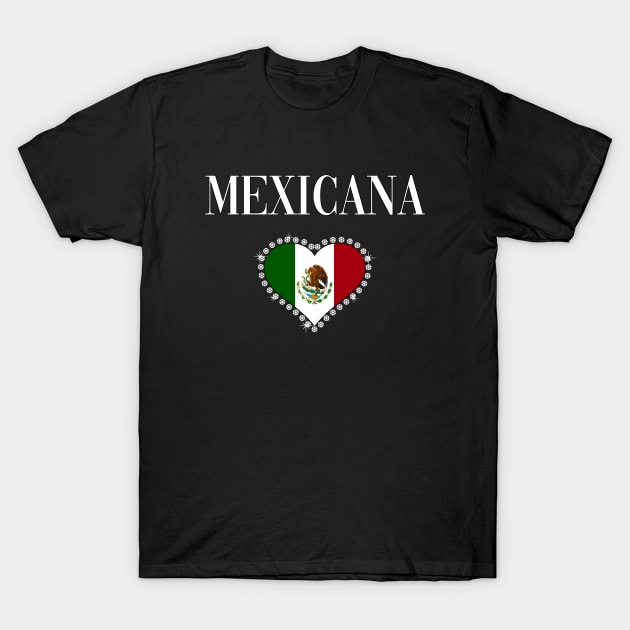 Mexicana Camisetas Mexicanas para Mujer Mexicana Pride T Shirt